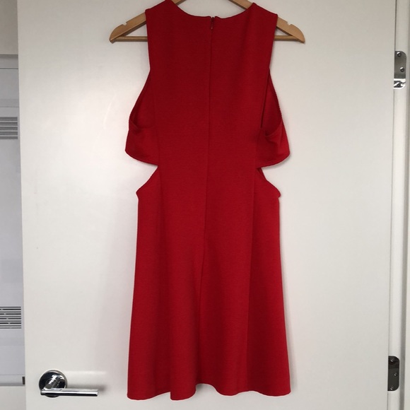 TOPSHOP Fit & Flare Mini Dress with Cutouts - Picture 3 of 5